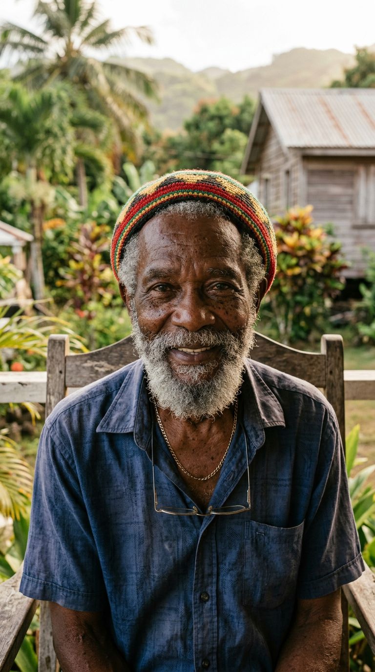 Elderly man from Saint Vincent And The Grenadines