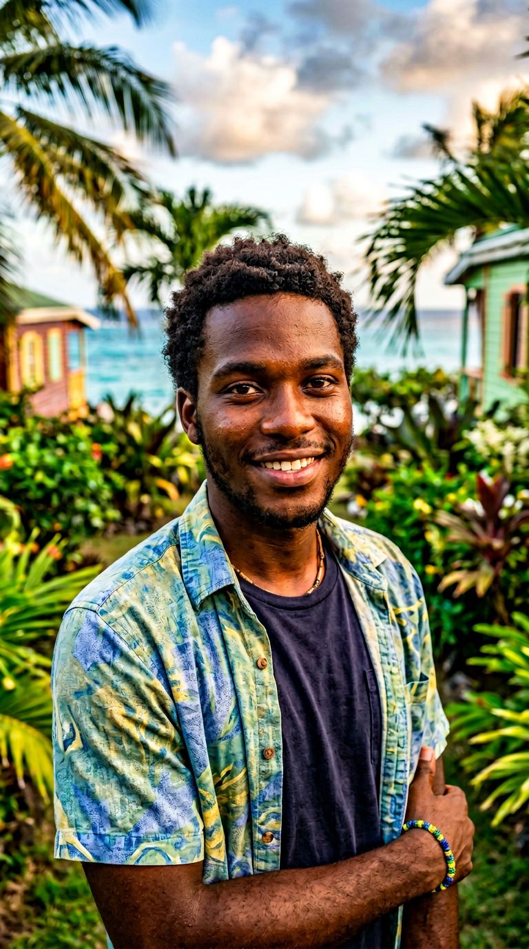 Young man from Saint Vincent And The Grenadines