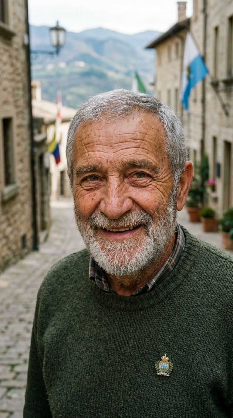 Elderly man from San Marino