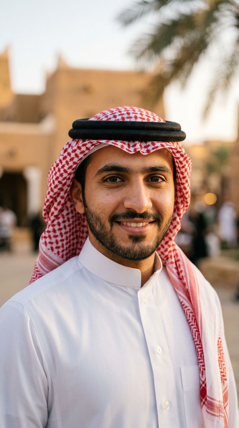 Young man from Saudi Arabia