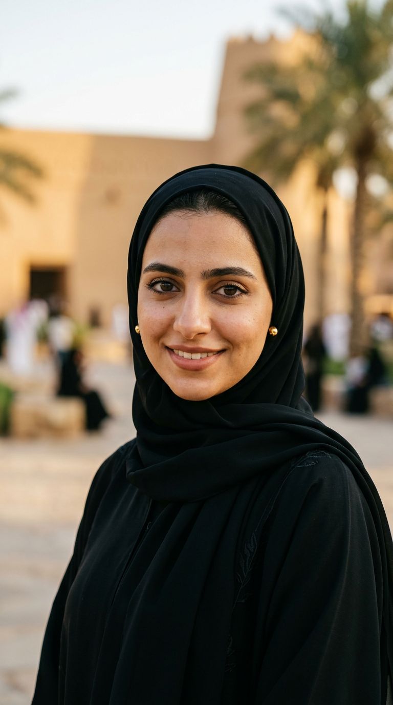 Young woman from Saudi Arabia