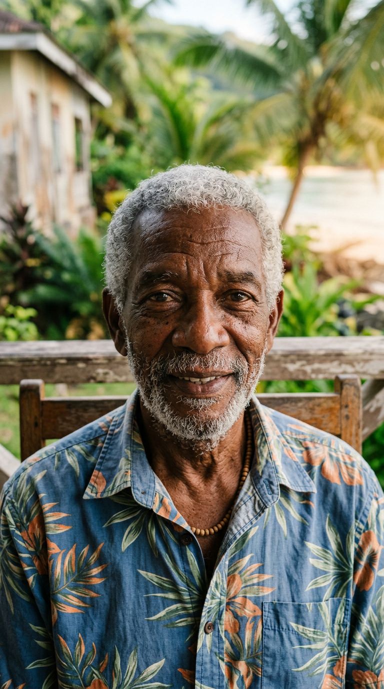 Elderly man from Seychelles