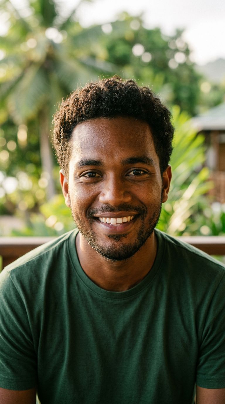 Young man from Seychelles