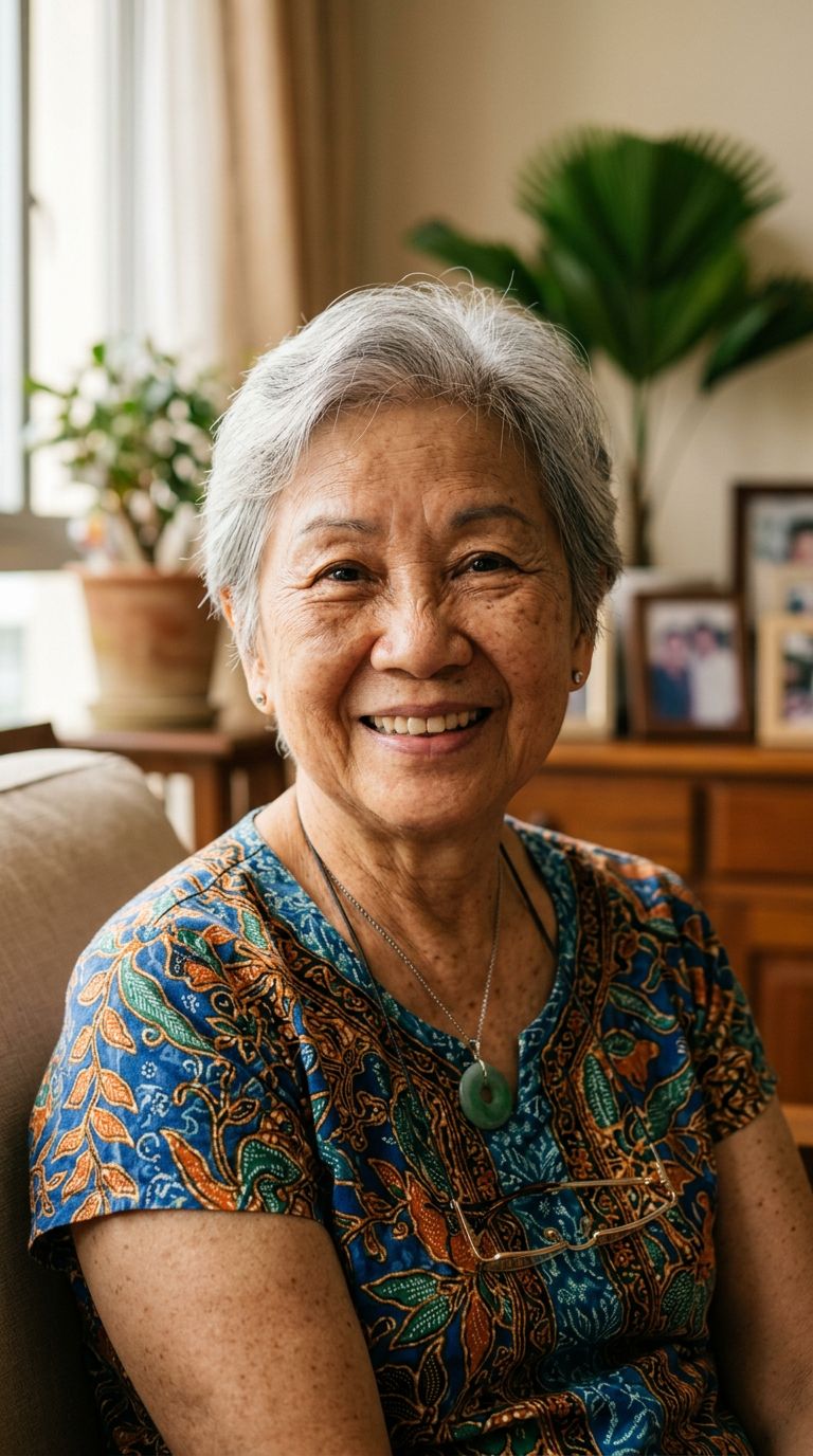Elderly woman from Singapore