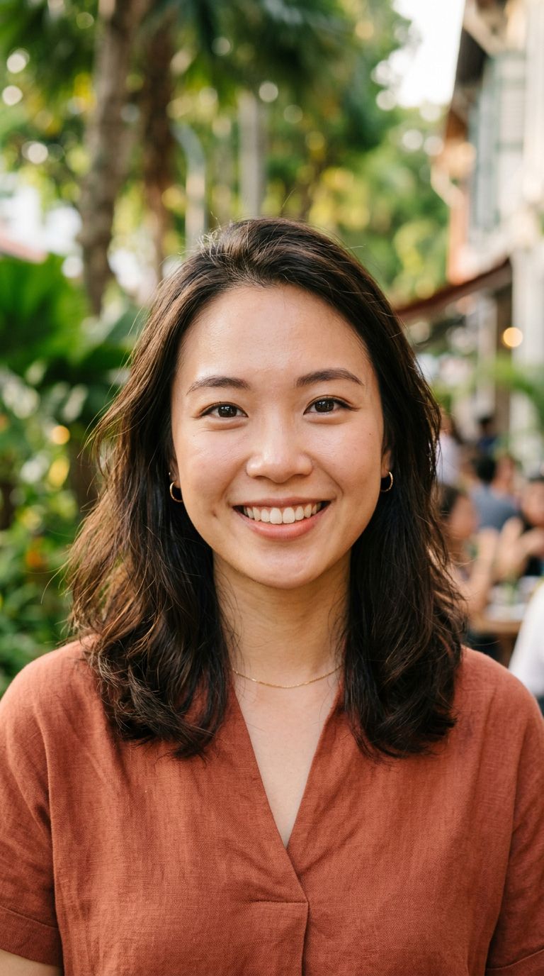 Young woman from Singapore