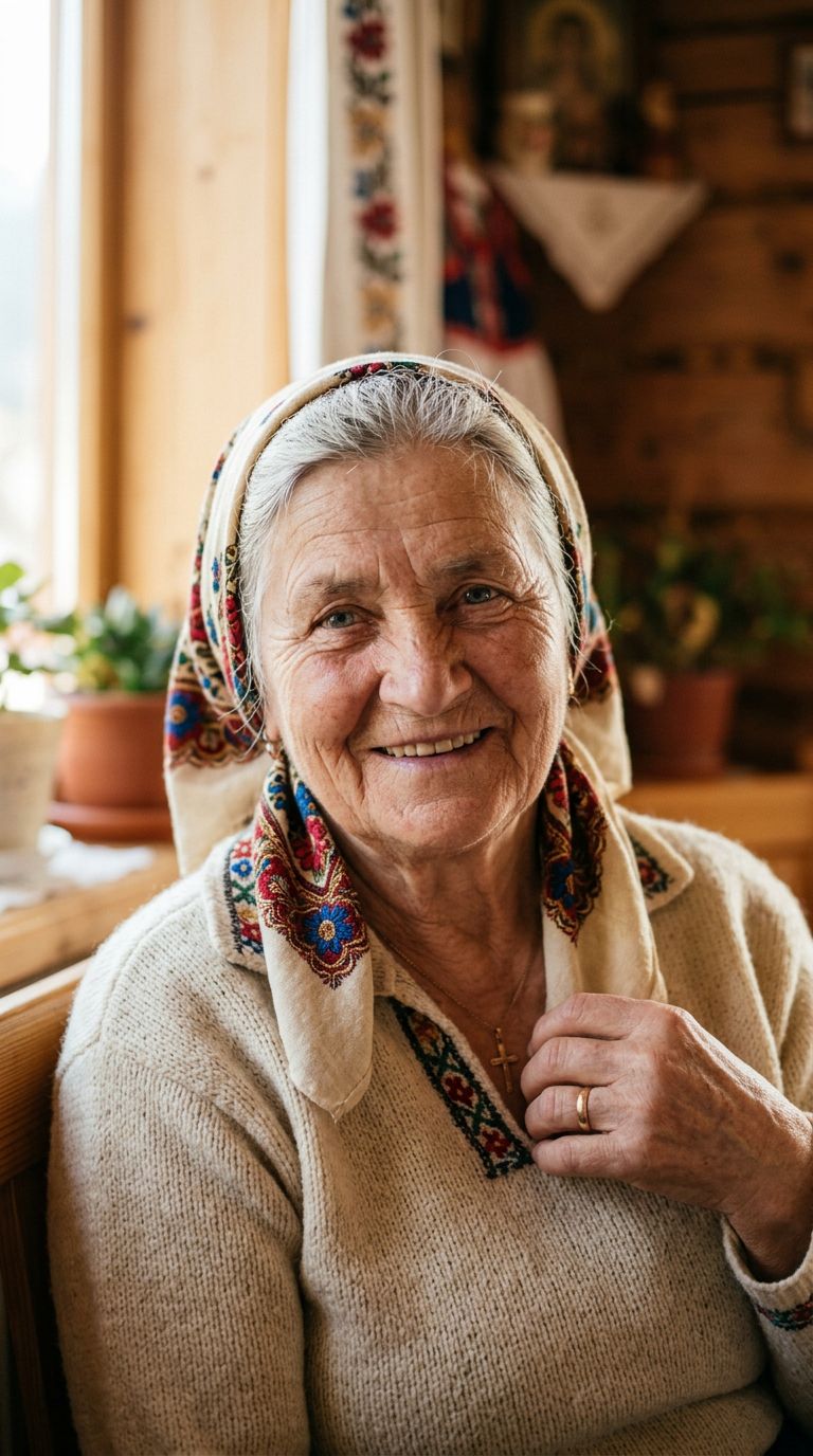 Elderly woman from Slovakia