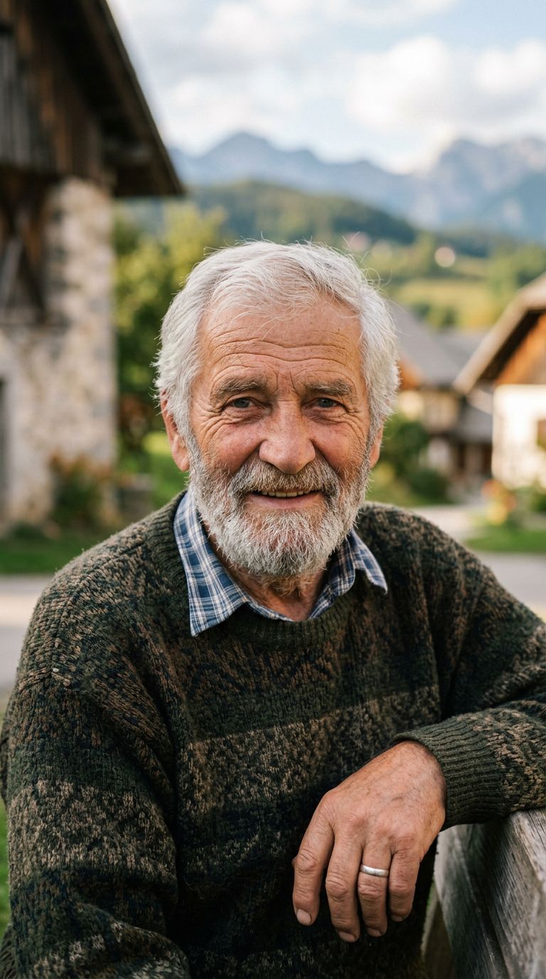 Elderly man from Slovenia