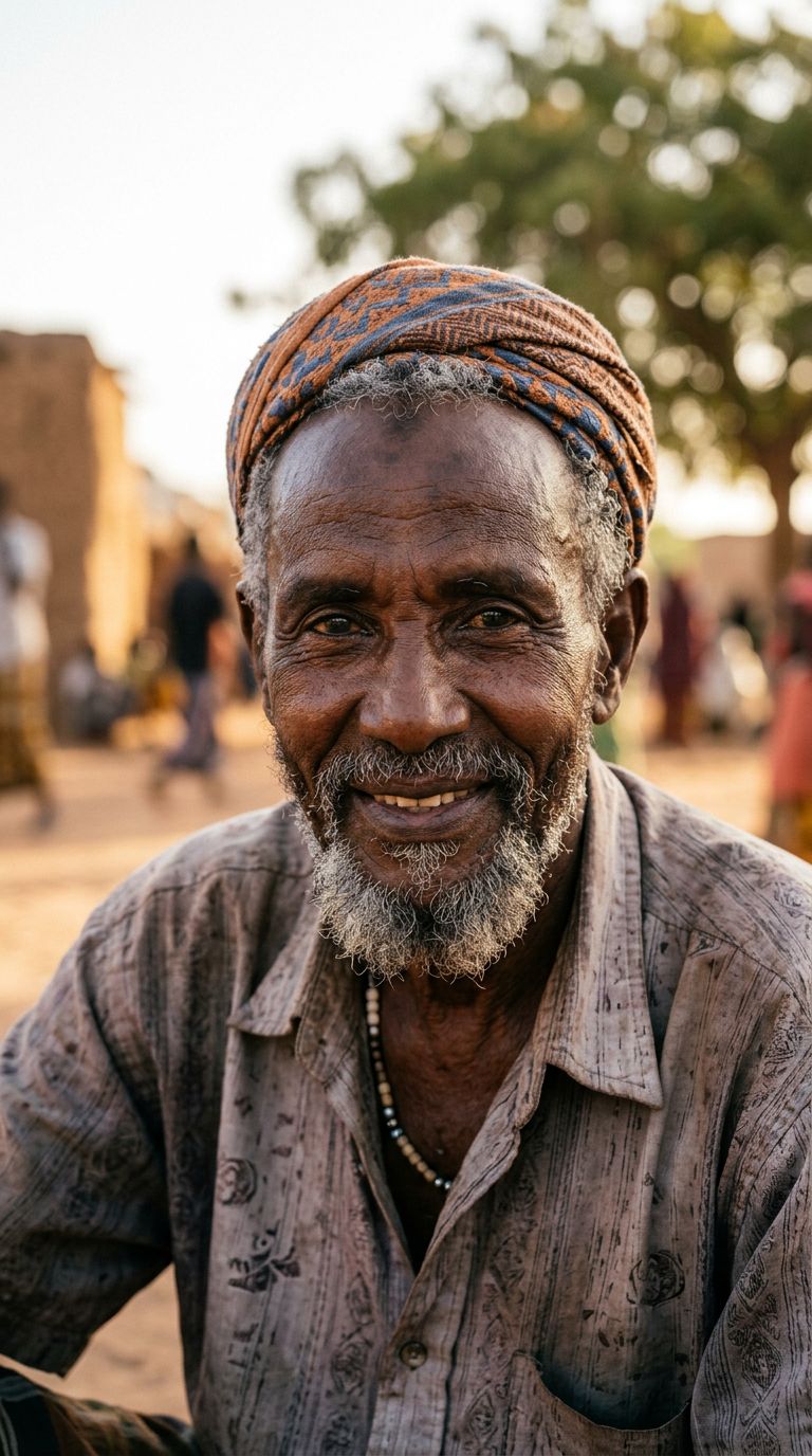 Elderly man from Somalia
