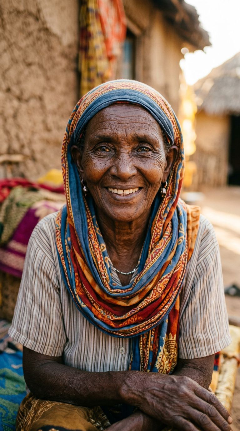 Elderly woman from Somalia