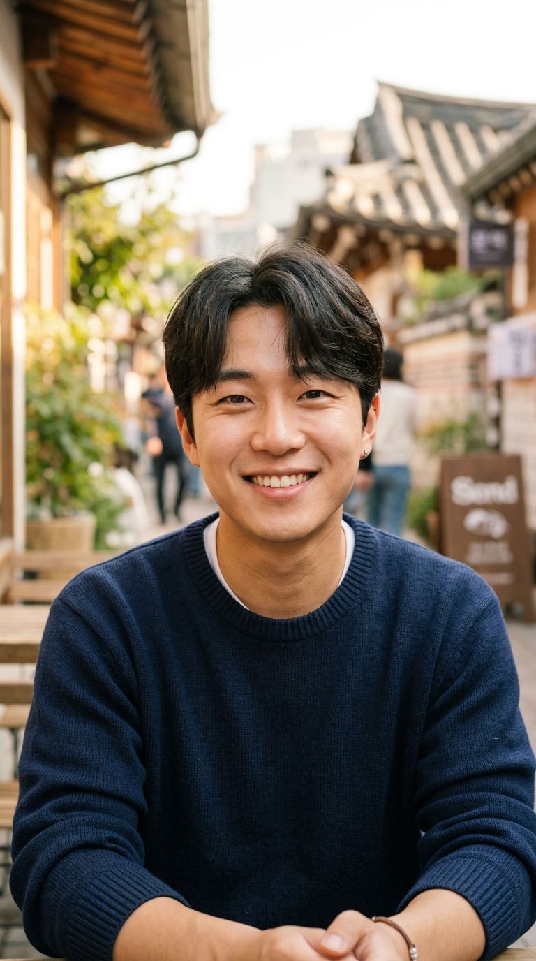 Young man from South Korea