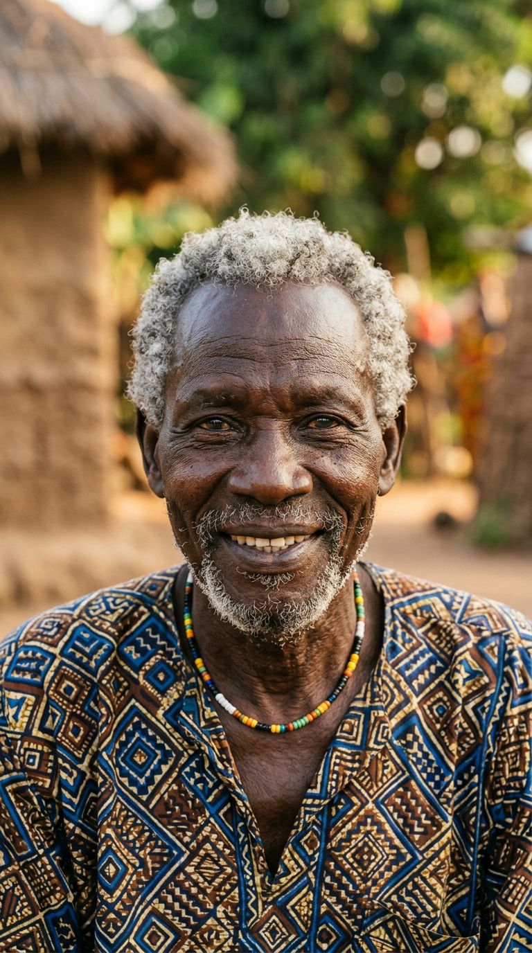 Elderly man from South Sudan