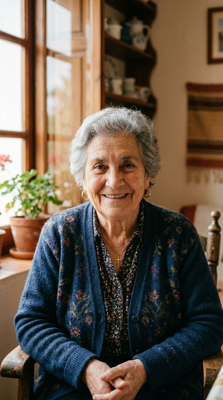 Elderly woman from Spain