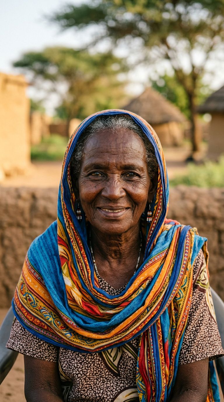 Elderly woman from Sudan