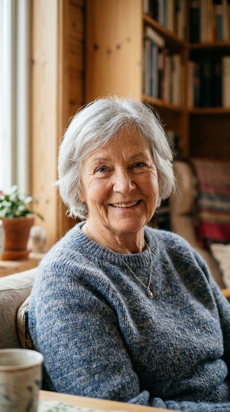 Elderly woman from Sweden