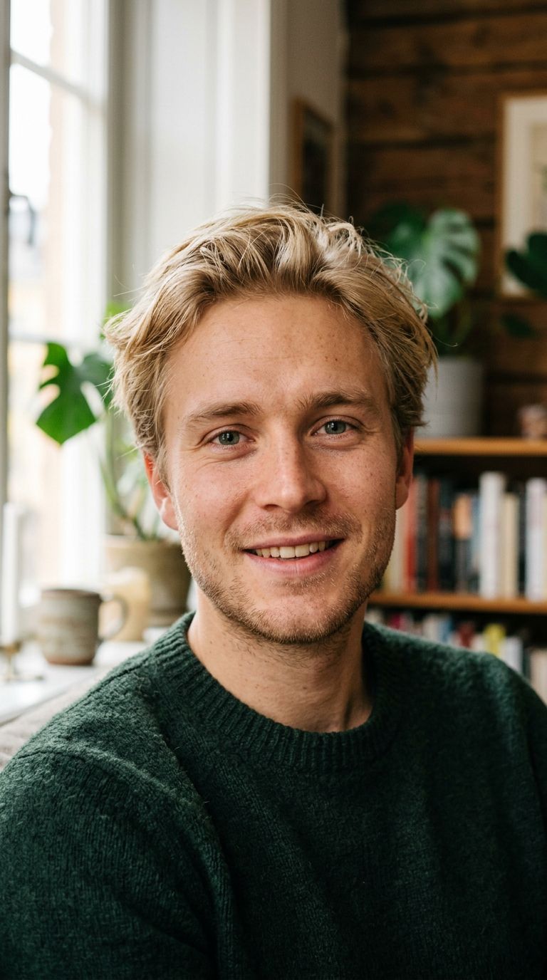 Young man from Sweden