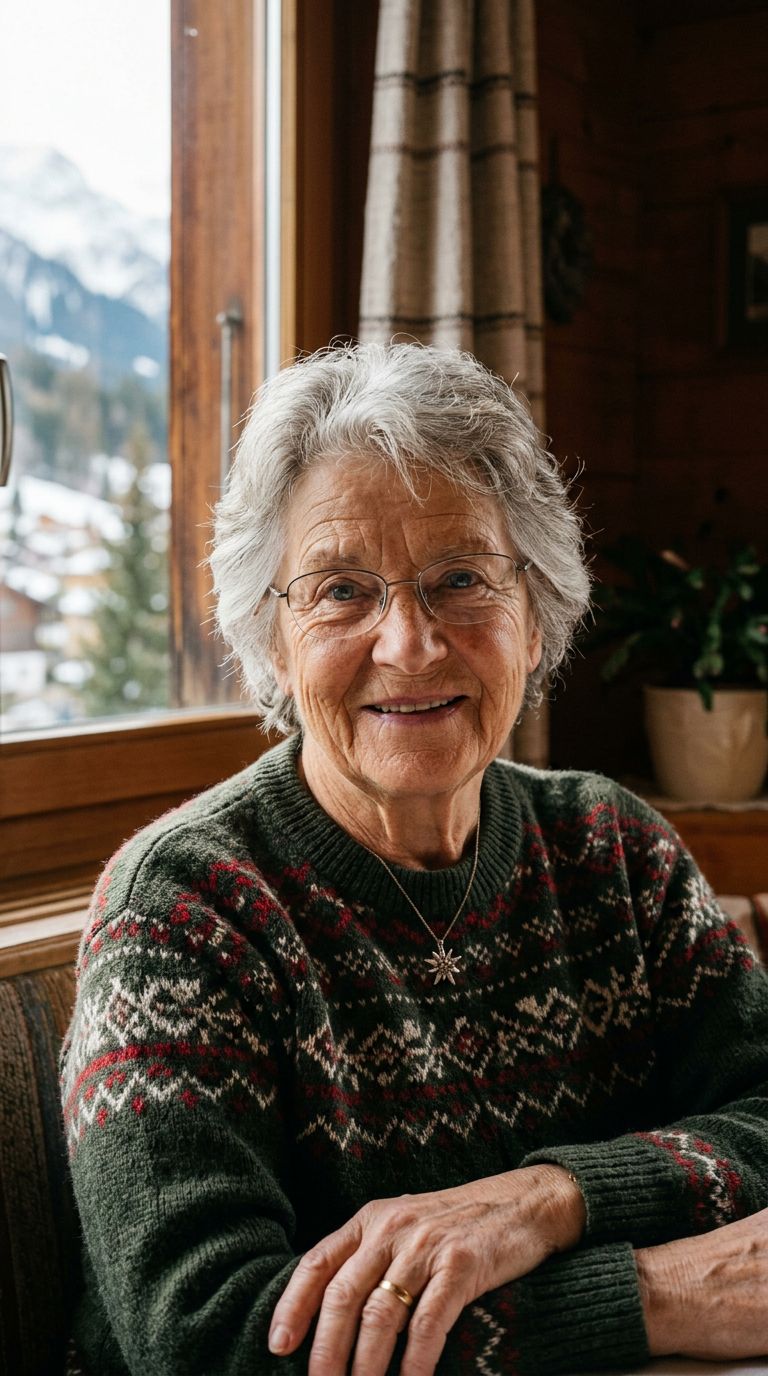 Elderly woman from Switzerland