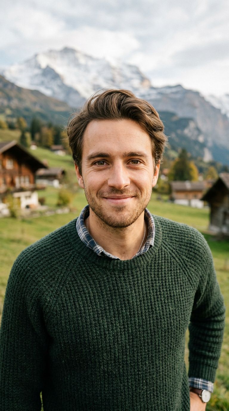 Young man from Switzerland