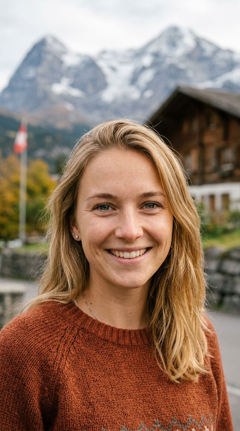 Young woman from Switzerland