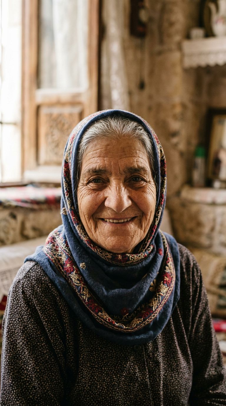 Elderly woman from Syria