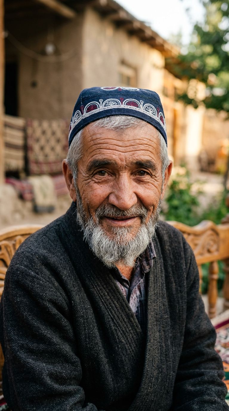 Elderly man from Tajikistan