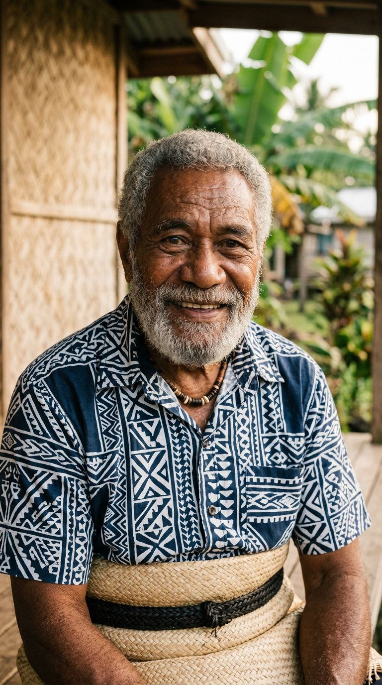 Elderly man from Tonga