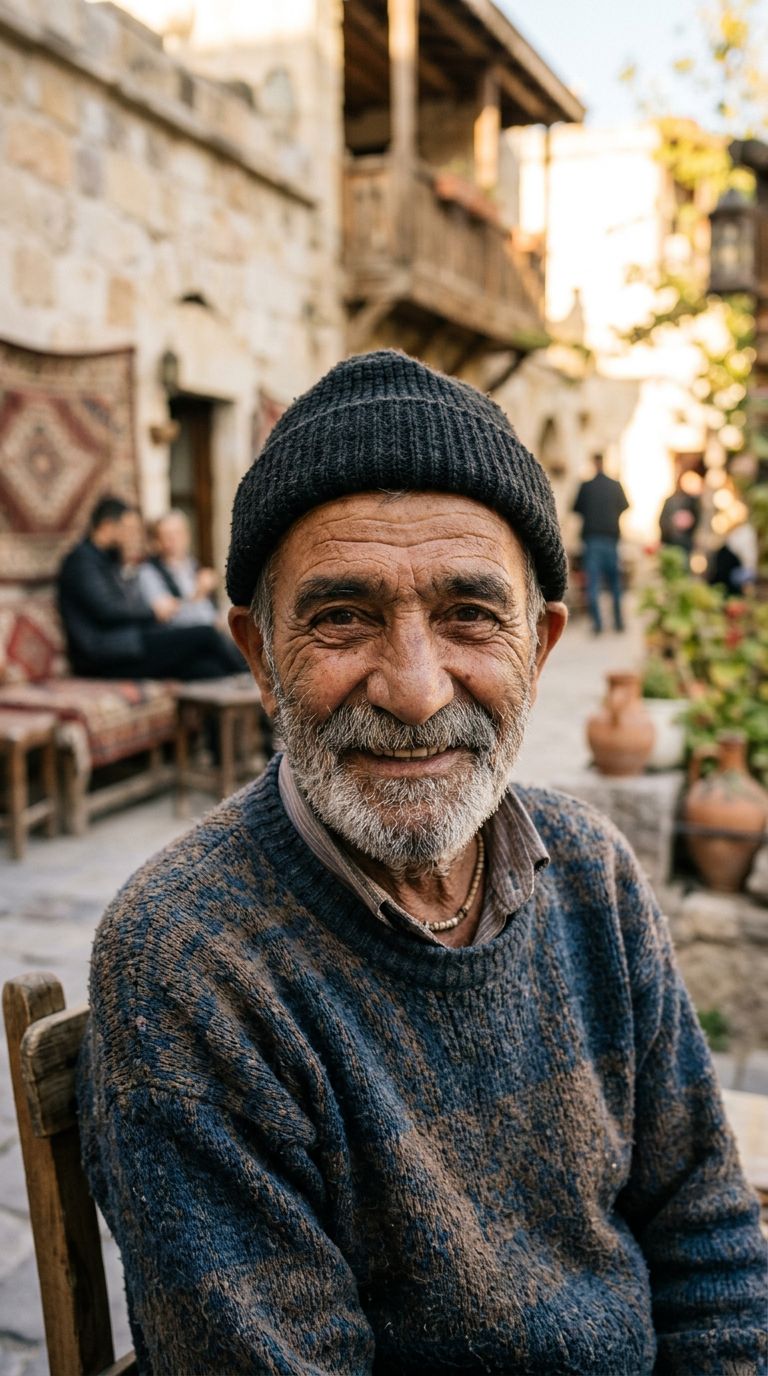 Elderly man from Turkey