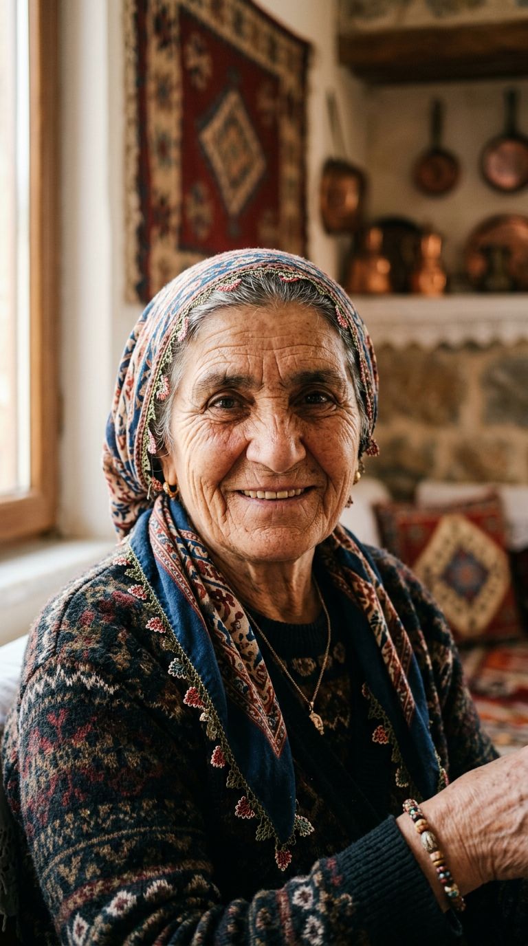 Elderly woman from Turkey