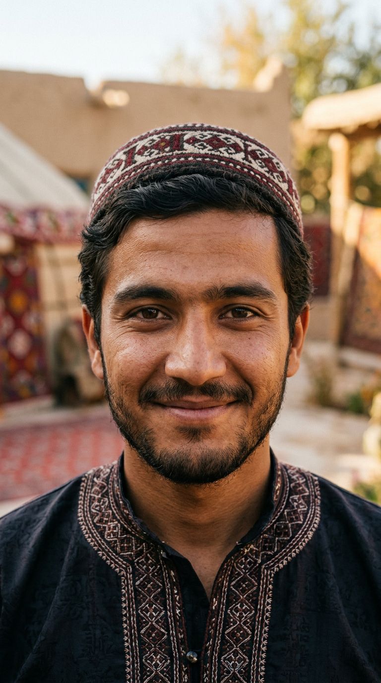 Young man from Turkmenistan