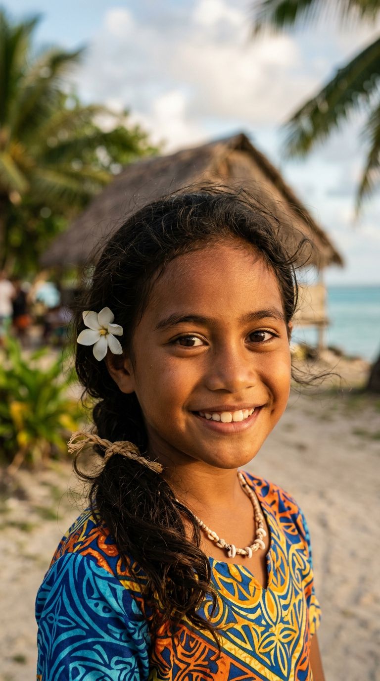 Child from Tuvalu