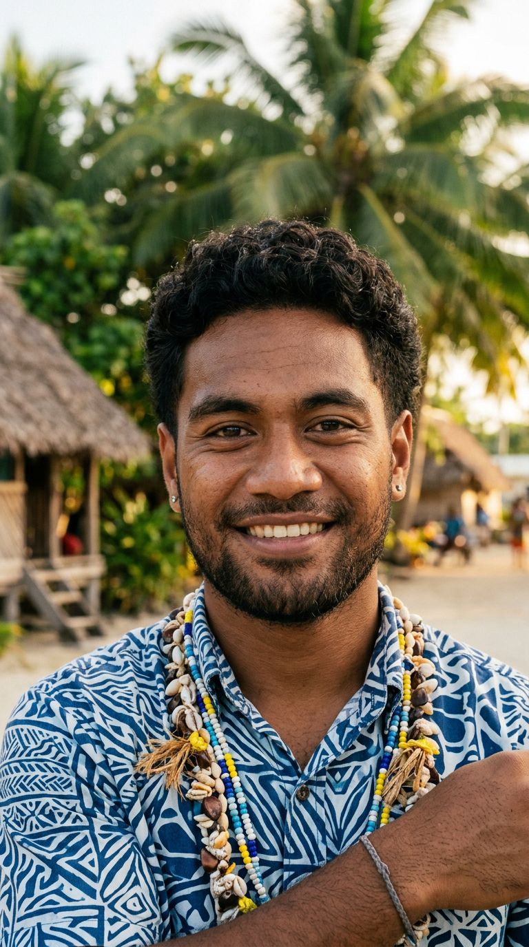 Young man from Tuvalu