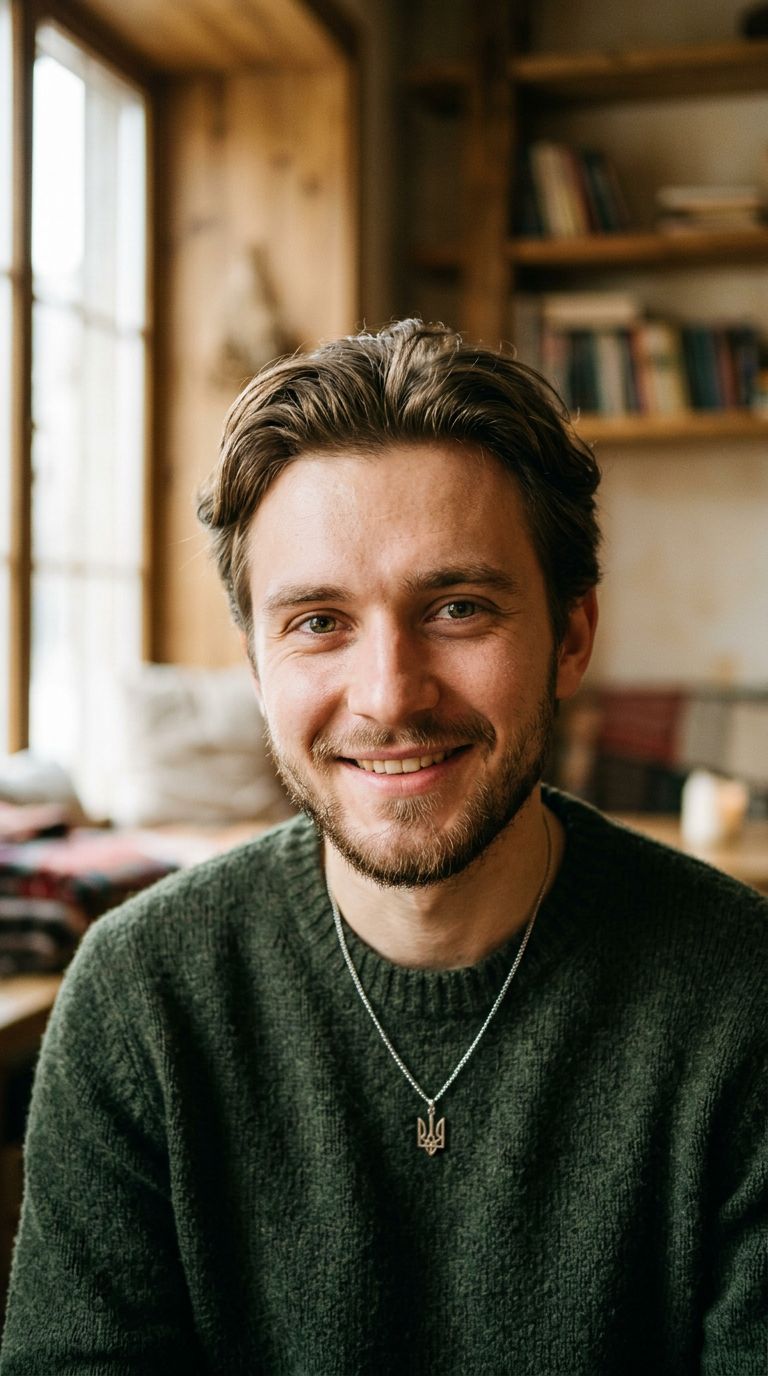 Young man from Ukraine