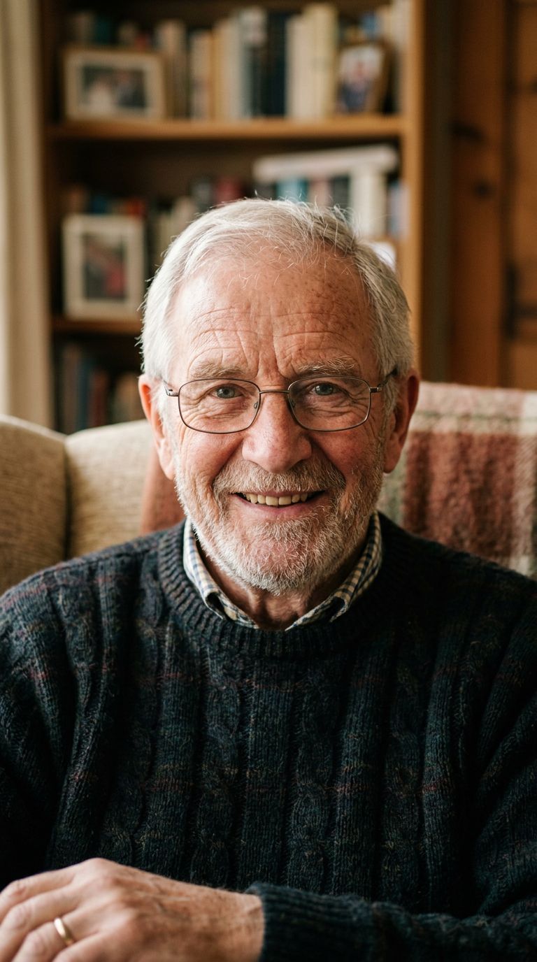 Elderly man from United Kingdom