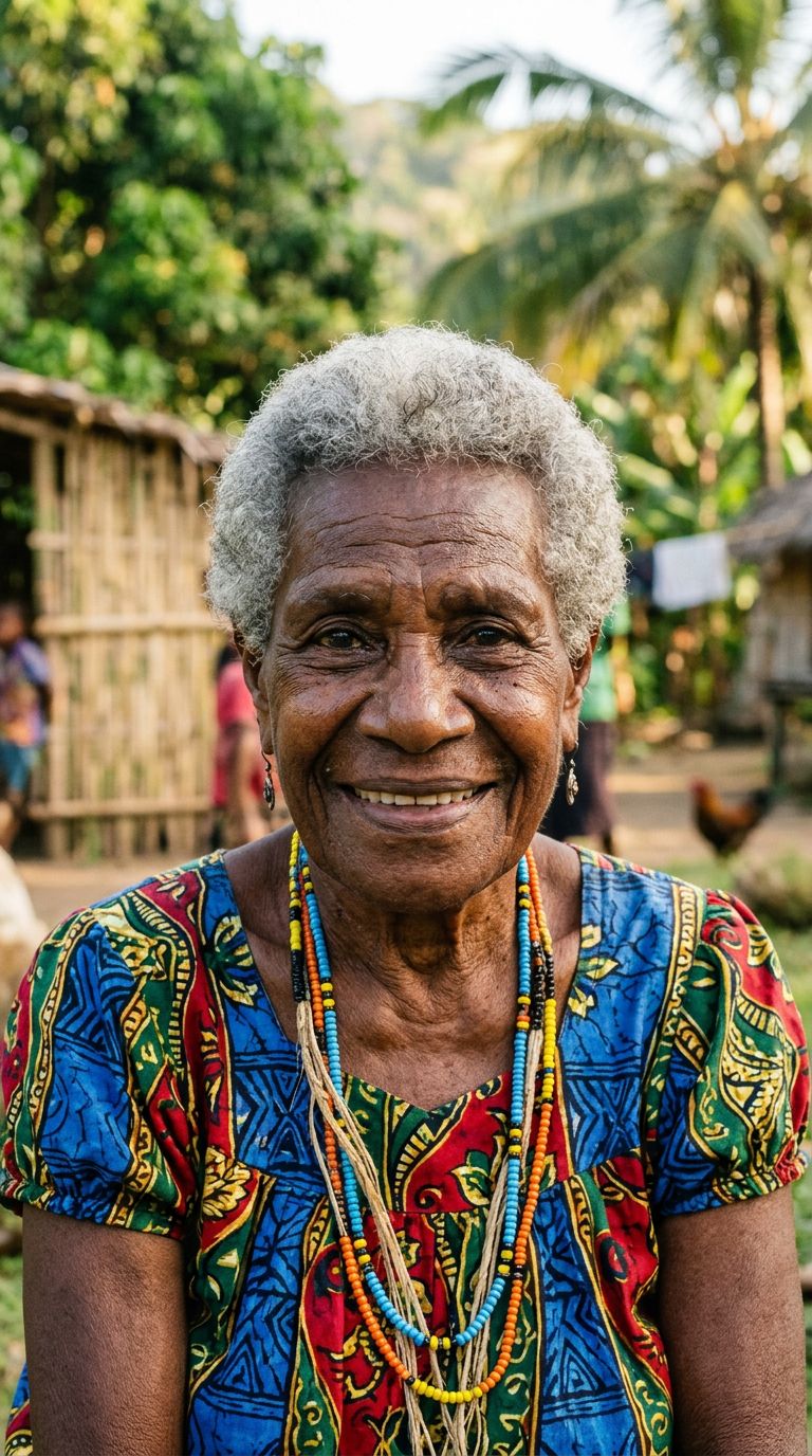 Elderly woman from Vanuatu