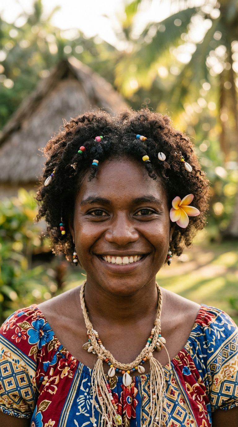 Young woman from Vanuatu