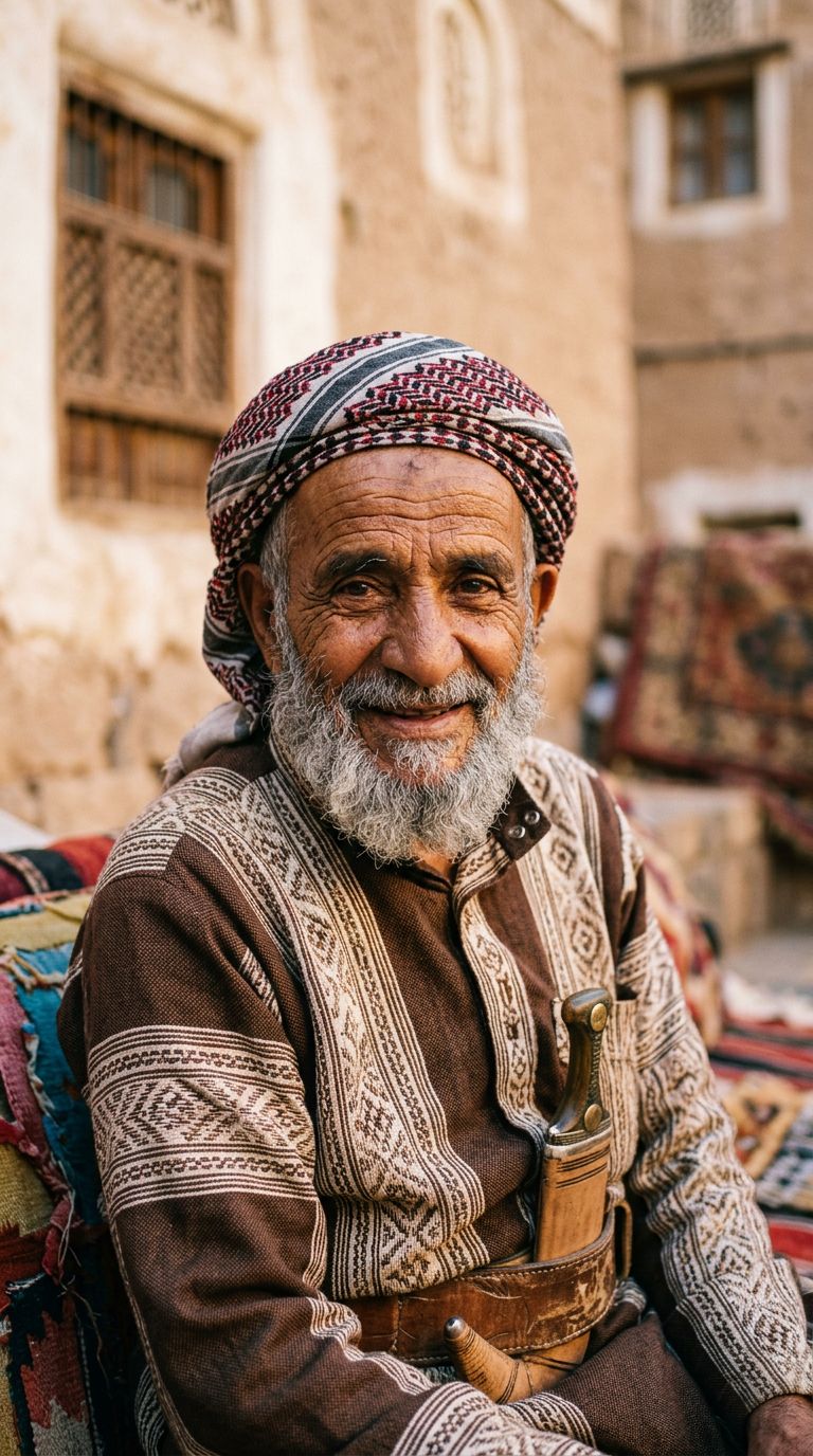 Elderly man from Yemen
